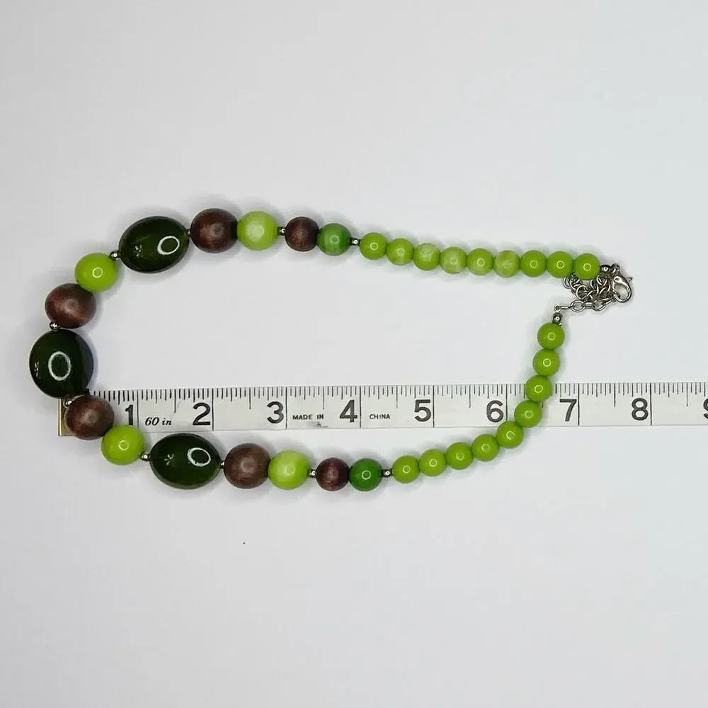 Vintage Style Large Bead Necklace - Picture 3 of 4